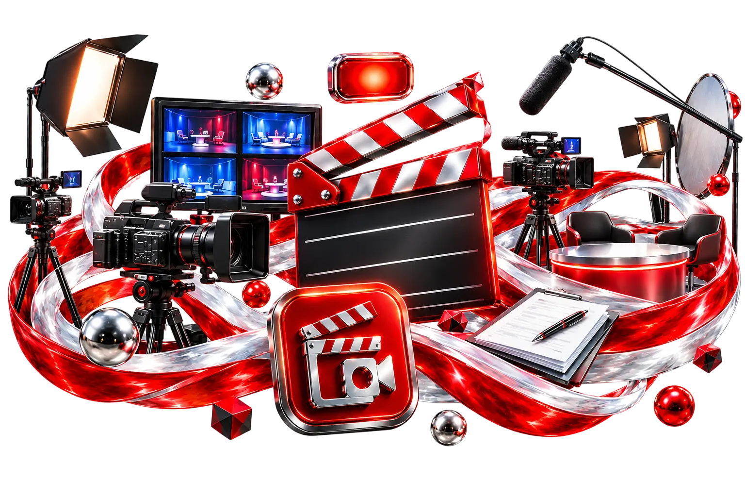 Cinematic Media Production Collage Photoroom