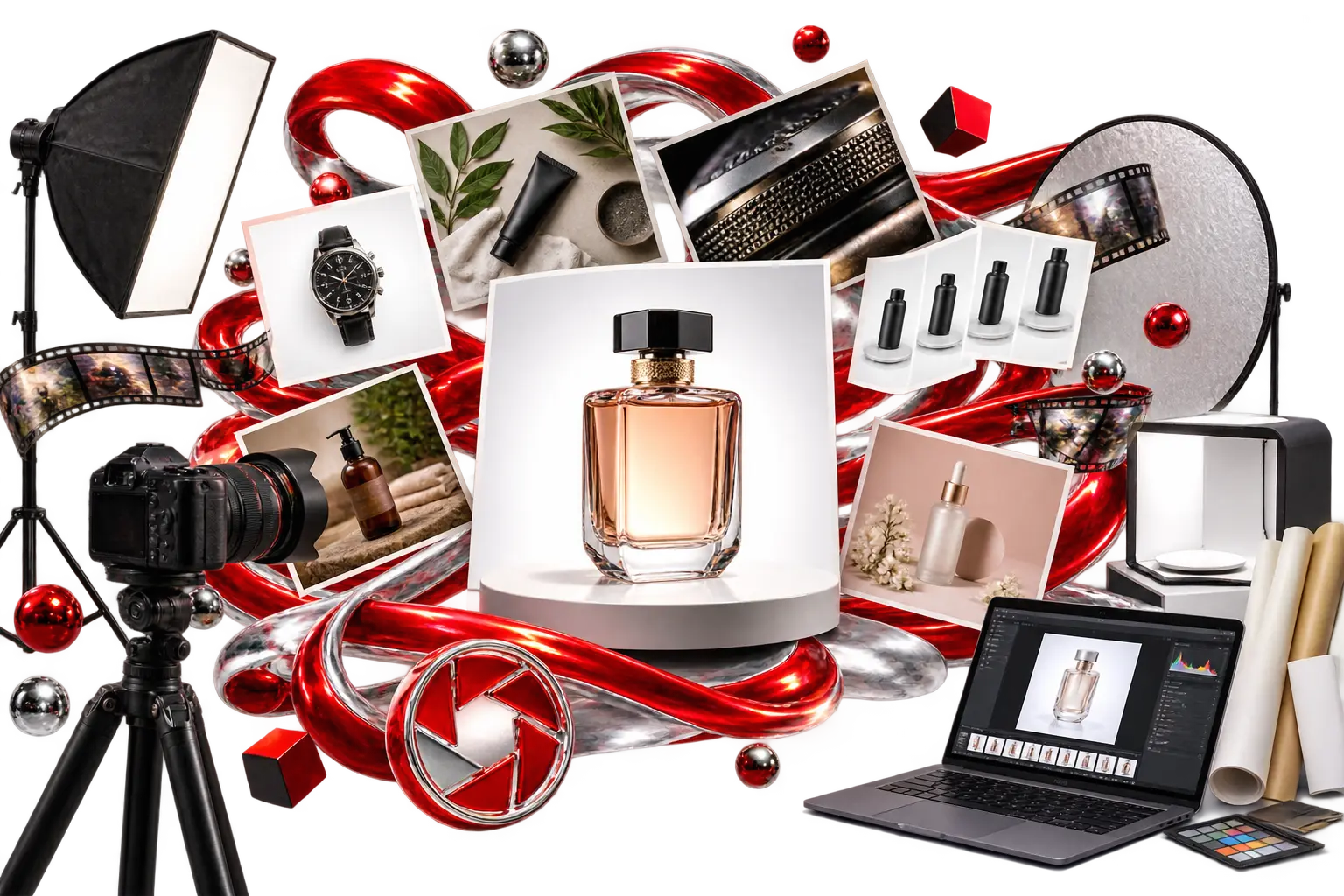Product Photography Studio Collage