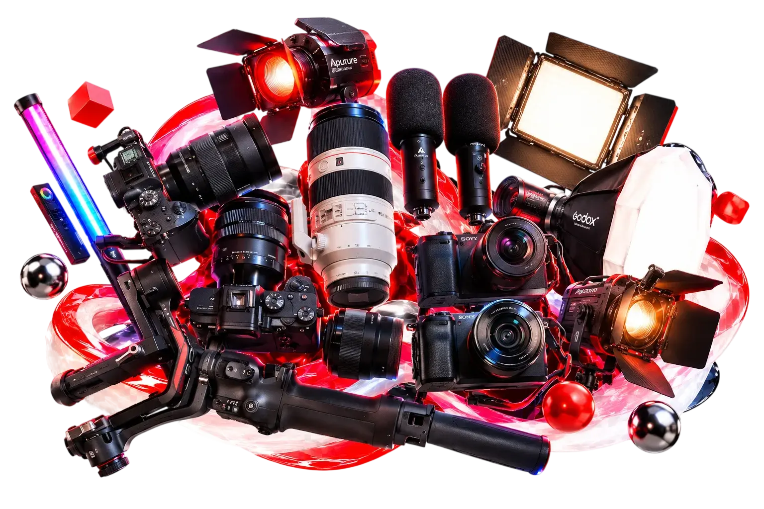 تجهیزات استودیو راویرال جهت اجاره Photoroom