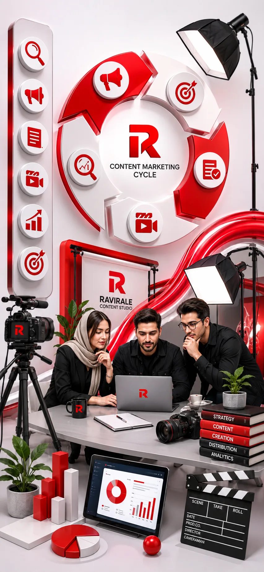 چرخه تولید محتوا در راویرال